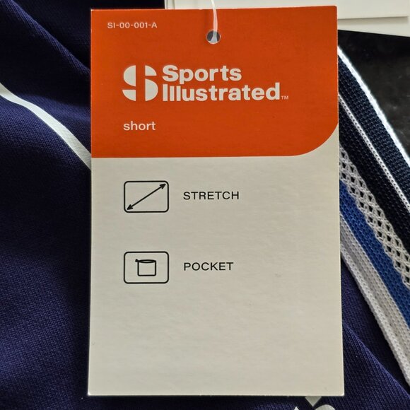 NWT - Sports Illustrated Drawstring sweat shorts with mesh pockets. Size M - Picture 9 of 11